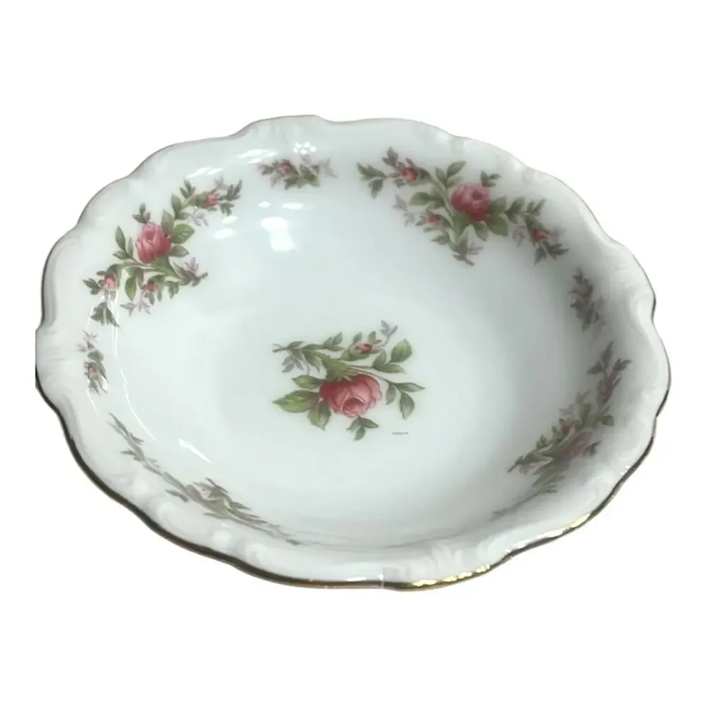 Vintage Johann Haviland Moss Rose 5 Piece Place Setting Traditions Fine China